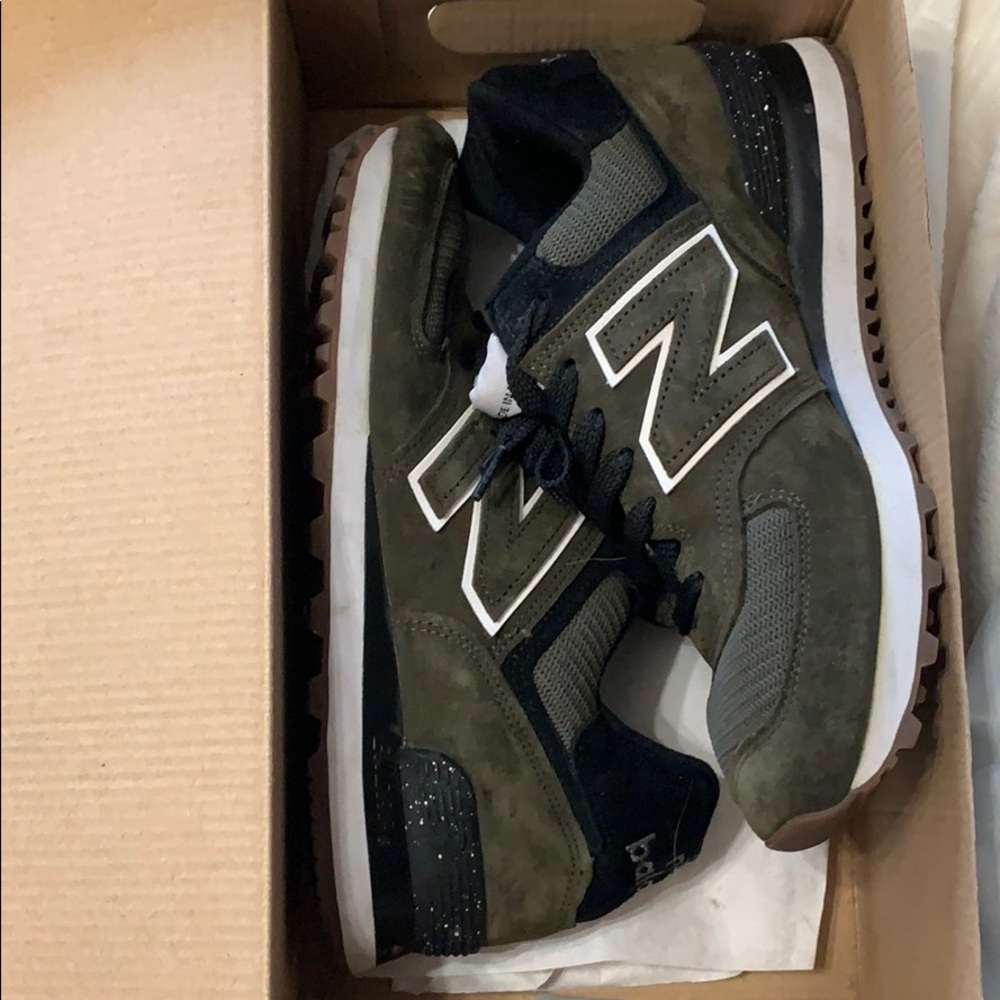 Forest Green New Balance shoes